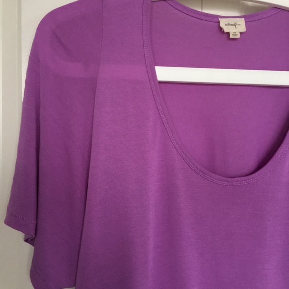 NWOT Aritzia Oversized Lilac T-Shirt w/ Pocket - Picture 2 of 7